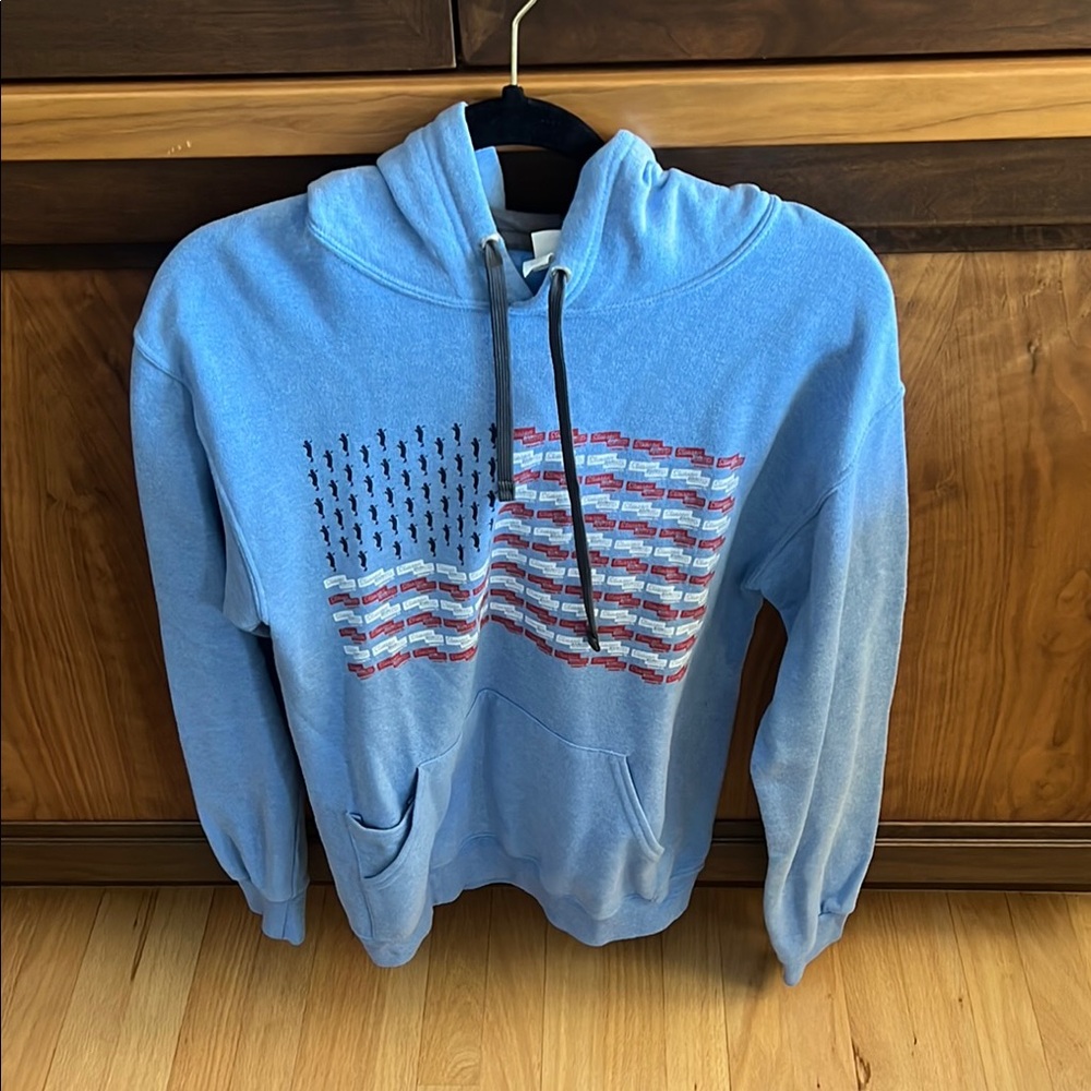 Fruit of the Loom Stinson Mellon Lacrosse Co. American Flag Sweatshirt